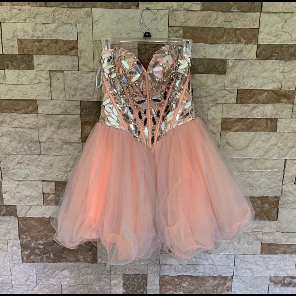 Homecoming dress fit and flare.